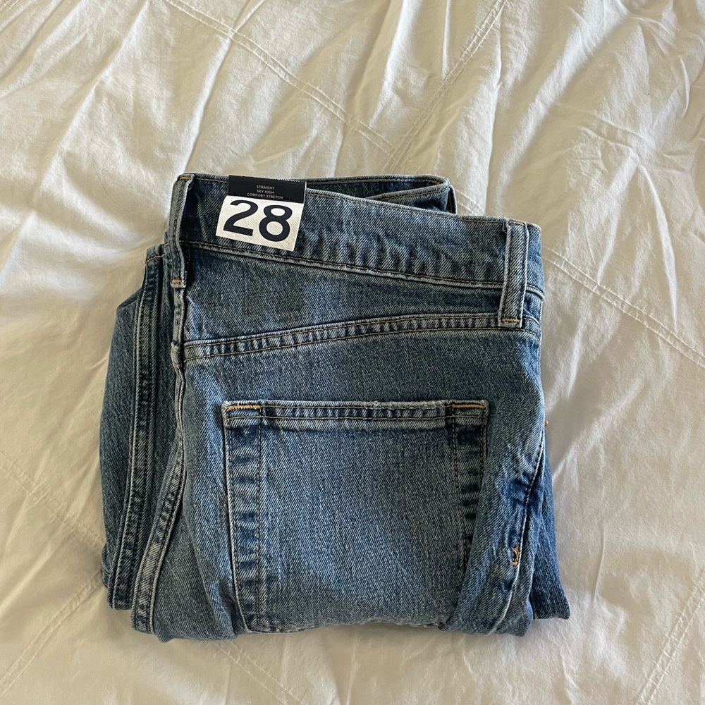 Brand new gap sky high straight jeans